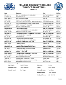 Soccer Schedule 2001