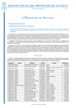 Boletín Oficial Del Principado De Asturias