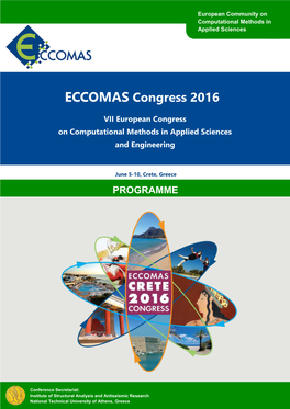 ECCOMAS Congress 2016 PROGRAMME