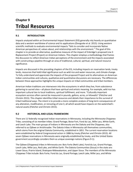 Chapter 9 Tribal Resources