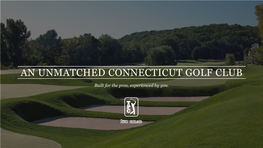 An Unmatched Connecticut Golf Club
