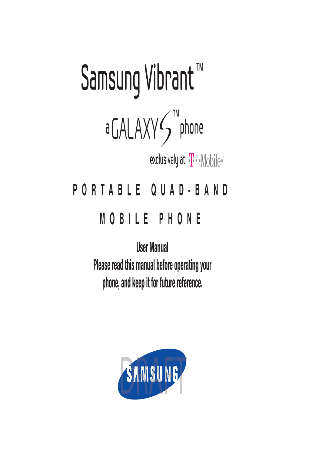 Samsung Vibrant Manual