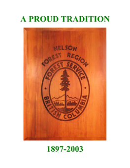 A Proud Tradition 1897-2003