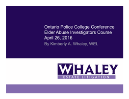 Ontario Police College Conference April 26.Pptx