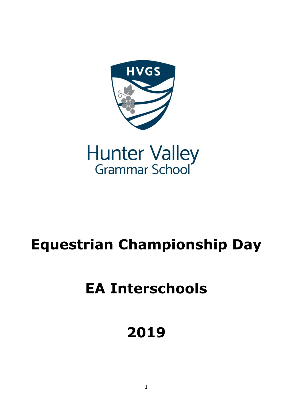 Equestrian Championship Day EA Interschools 2019