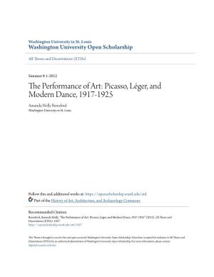 The Performance of Art: Picasso, Léger, and Modern Dance, 1917