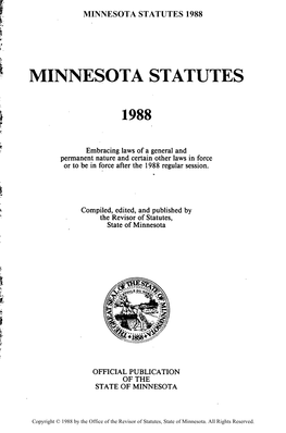 Minnesota Statutes 1988