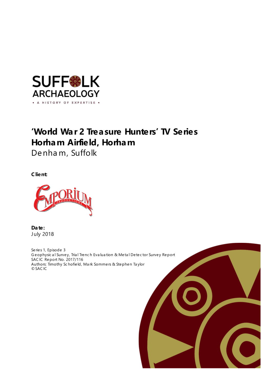 World War 2 Treasure Hunters’ TV Series Horham Airfield, Horham Denham, Suffolk