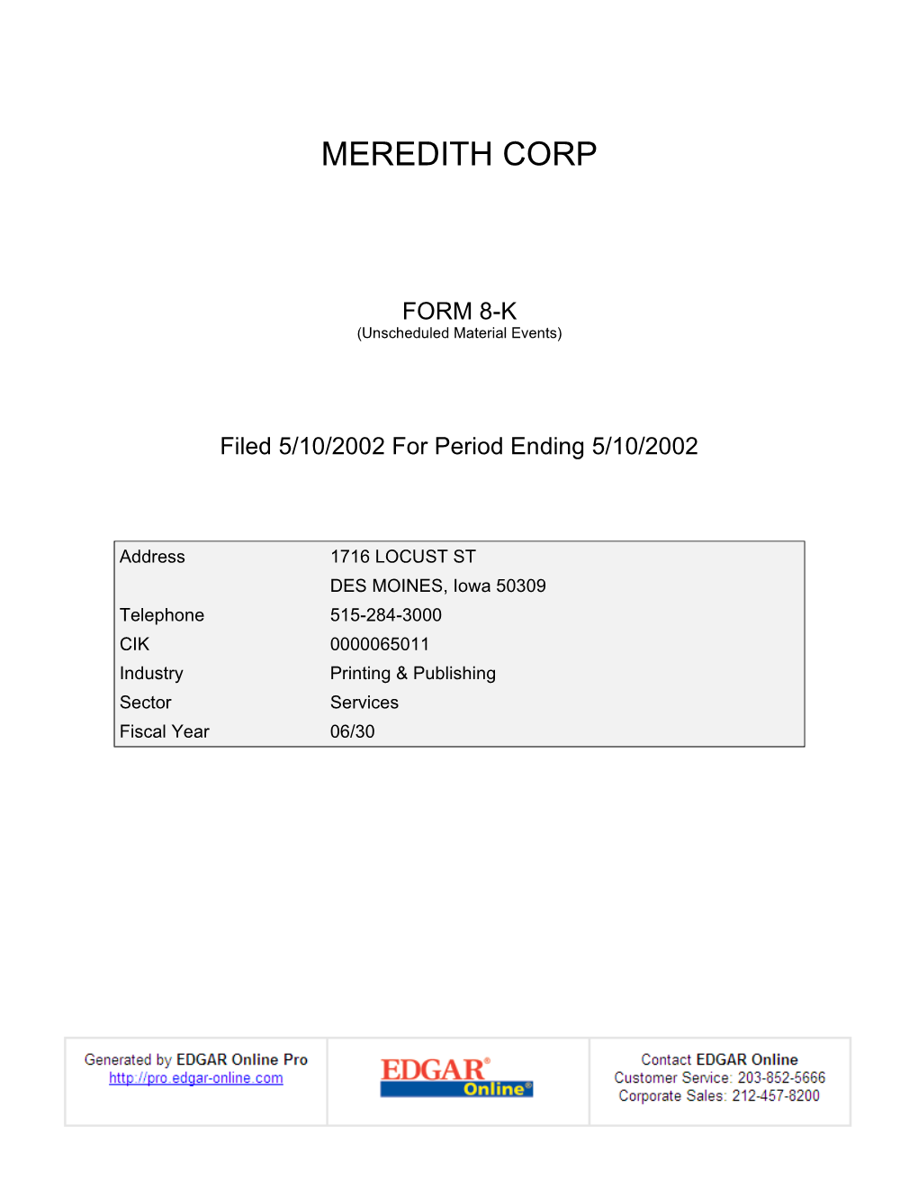 Meredith Corp