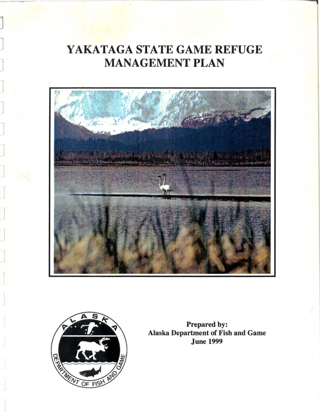 Yakataga State Game Refuge Management Plan