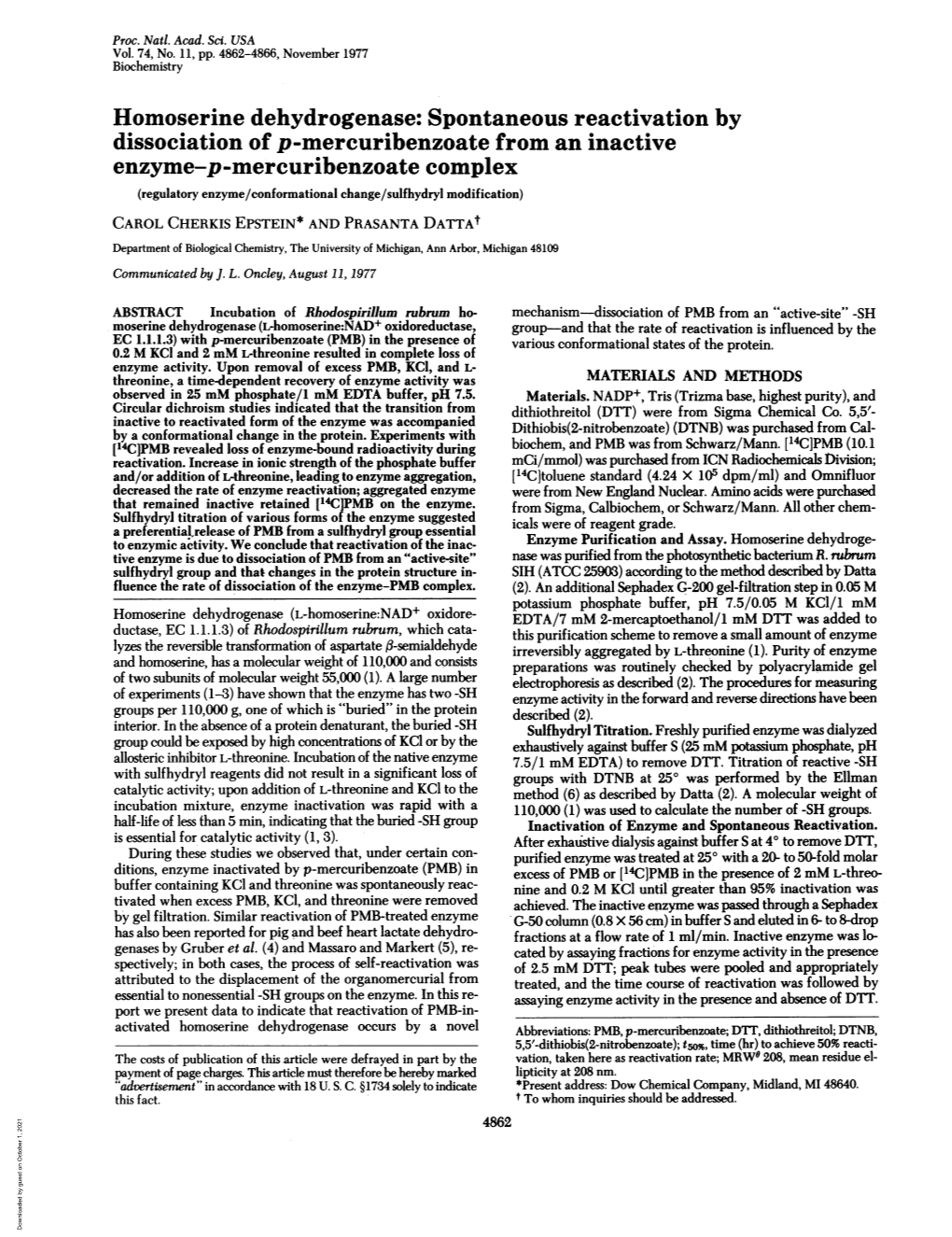 Homoserine Dehydrogenase