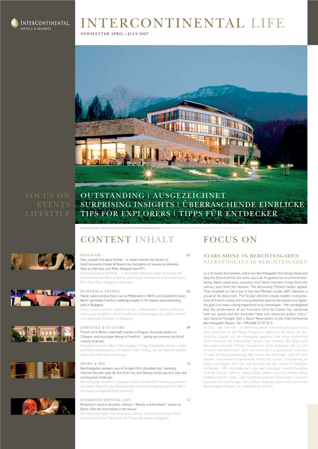 Intercontinental Life Newsletter April – July 2007