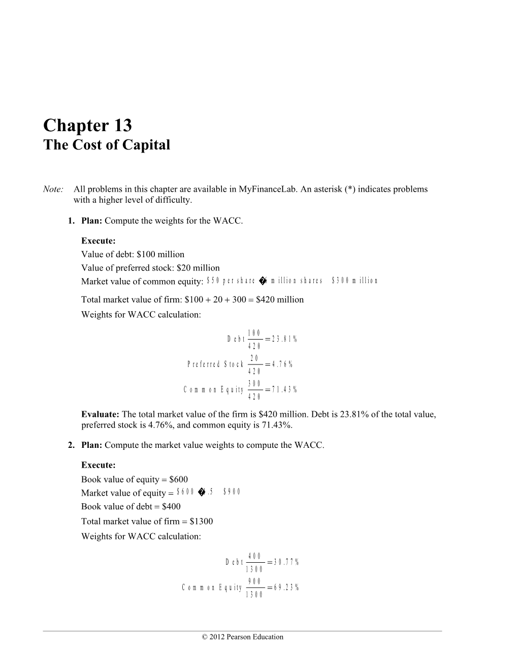 Chapter 13 the Cost of Capital 157