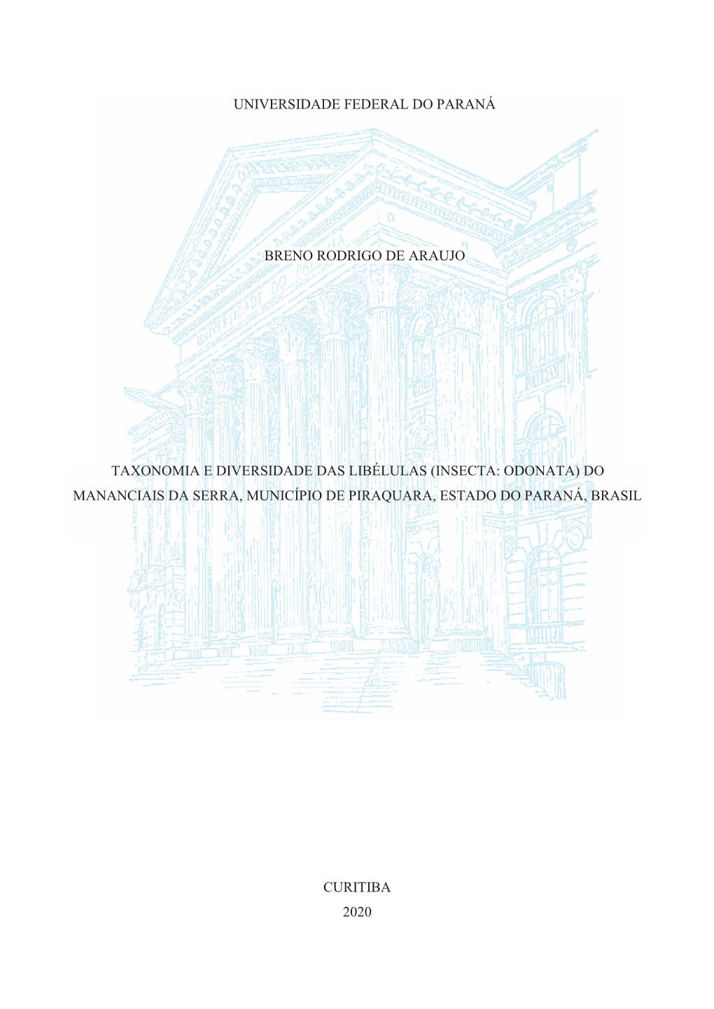 Curitiba 2020 Universidade Federal Do Paraná Breno