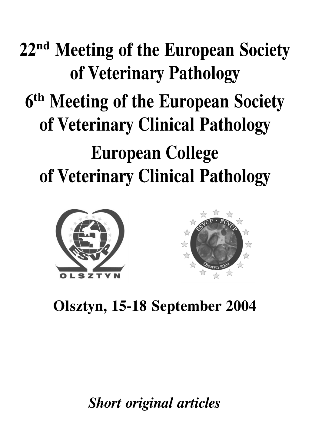 Original Articles Polish Journal of Veterinary Sciences Vol