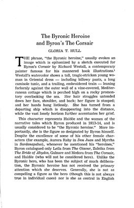 The Byronic Heroine and Byron's the Corsair GLORIA T