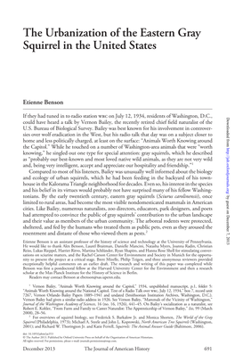 The Urbanization of the Eastern Gray Squirrel in the United States