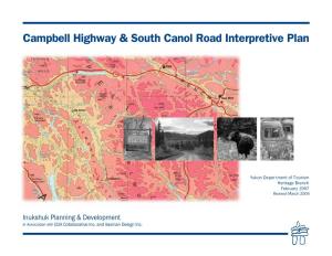 Campbell Highway & South Canol Road Interpretive Plan 2005