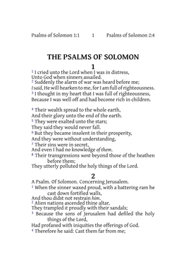 Engasvbt PSS.Pdf Psalms of Solomon