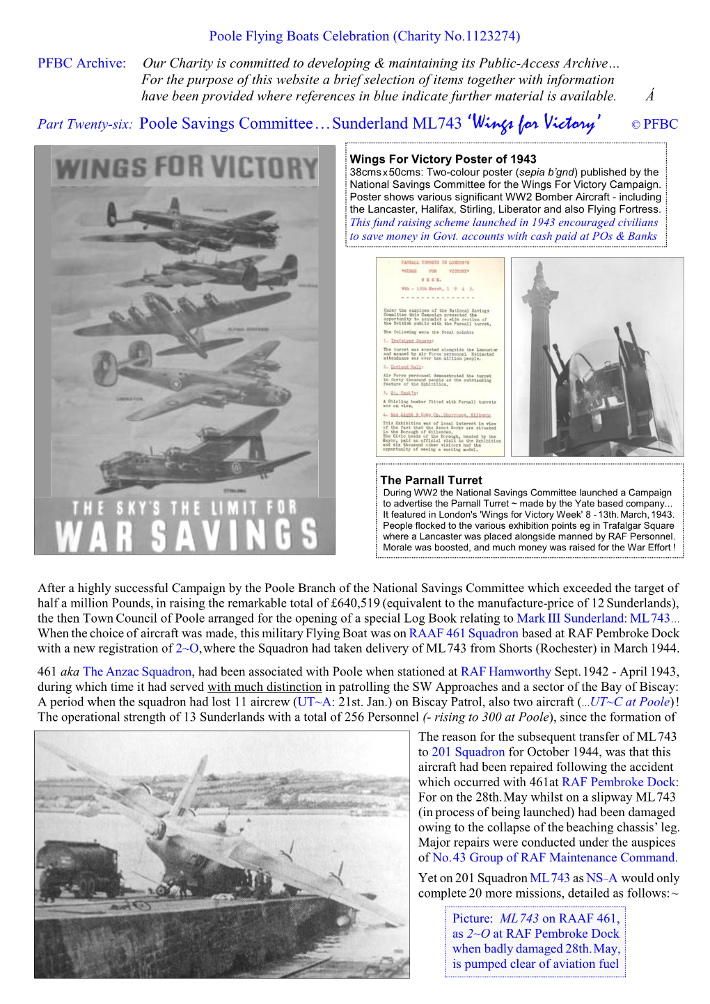 Wings for Victory Poole Savings Committee 1943