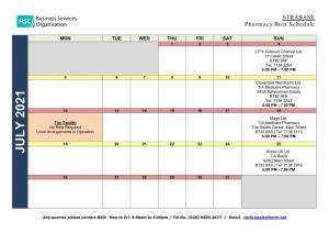 STRABANE Pharmacy Rota Schedule