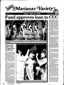 Marianas Variety Friday - April 16, 1993 Serving CIMMI for 20 Years