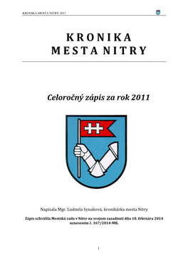 Kronika Mesta Nitry 2011