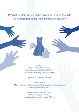 Product Rental Service in the Premium Fashion Market: an Exploration of the Danish Female Consumer