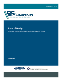 Basis of Design Technical Criteria for Concept & Preliminary Engineering