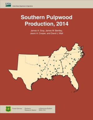 Southern Pulpwood Production, 2014
