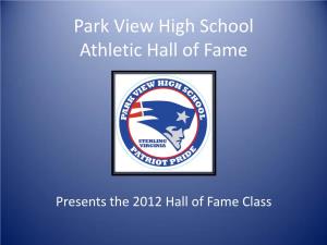 Park View High School Athletic Hall of Fame