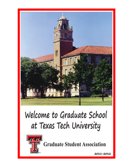 Welcome to Graduate School at Texas Tech University