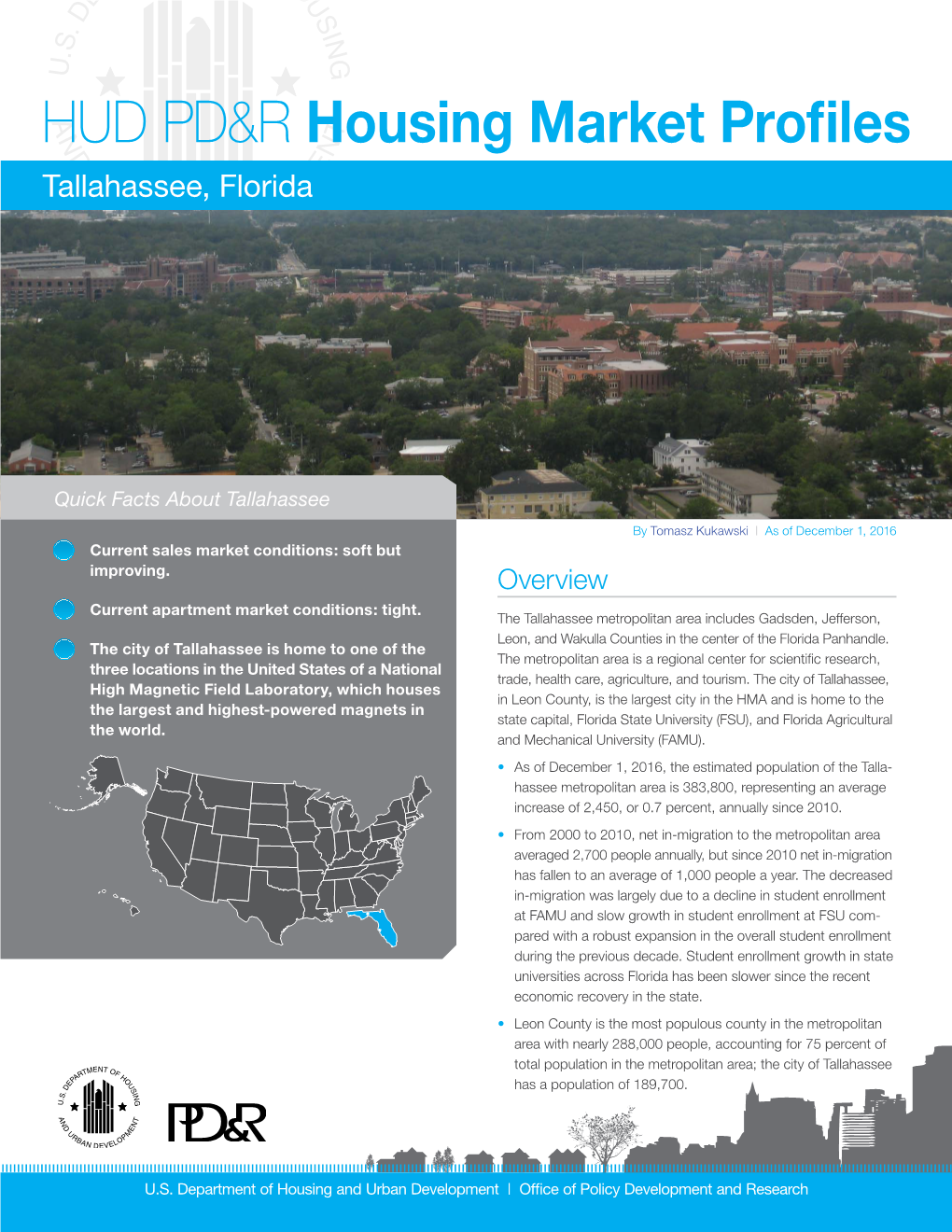 HUD PD&R Housing Market Profiles: Tallahassee, Florida