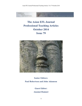 The Asian EFL Journal Professional Teaching Articles October 2014 Issue 79