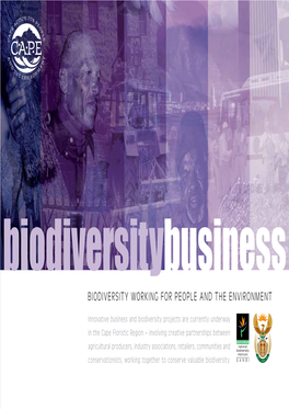 Biodiversity Working for People and the Environment