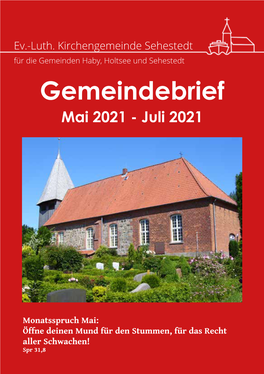 Gemeindebrief Mai 2021 - Juli 2021