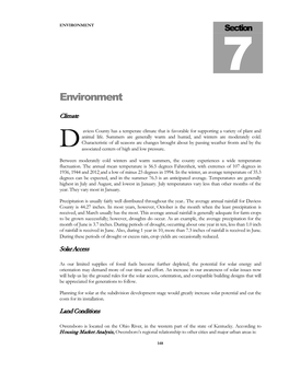 Section 7: Environment