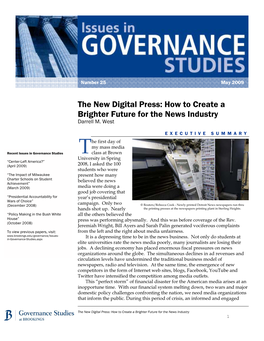 The New Digital Press: How to Create a Brighter Future for the News Industry Darrell M