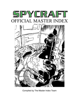 Download Spycraft Master Index
