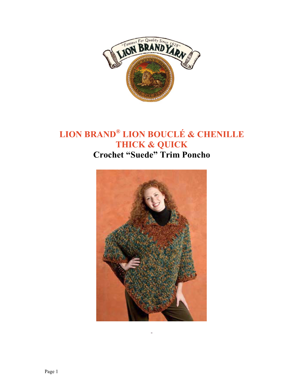 Lion Brand® Lion Bouclé & Chenille Thick & Quick