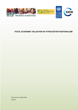 Total Economic Valuation of Kyrgyzstan Pastoralism