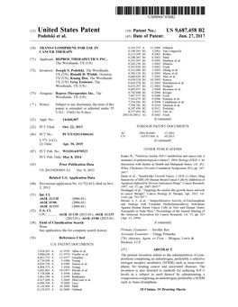 (12) United States Patent (10) Patent No.: US 9,687,458 B2 Podolski Et Al