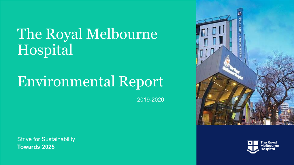 The Royal Melbourne Hospital Environmental Report 2019-20