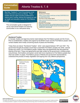 Alberta Treaties 6, 7, 8