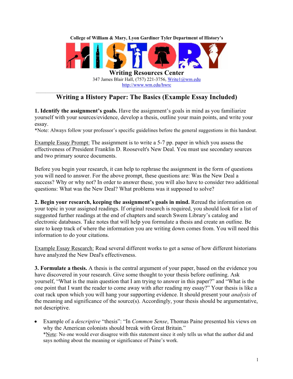 Writing a History Paper: the Basics (Example Essay Included)