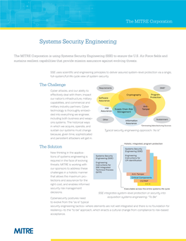 Systems Security Engineering Fact Sheet