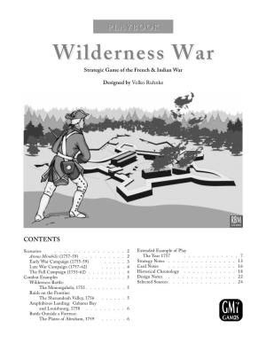 Wilderness War Playbook