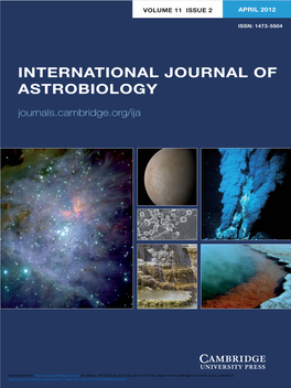 International Journal of Astrobiology