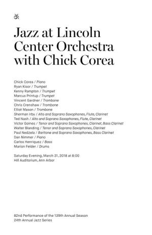 Jazz at Lincoln Center Orchestra with Chick Corea