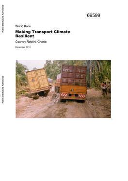 Making Transport Climate Resilient Country Report: Ghana